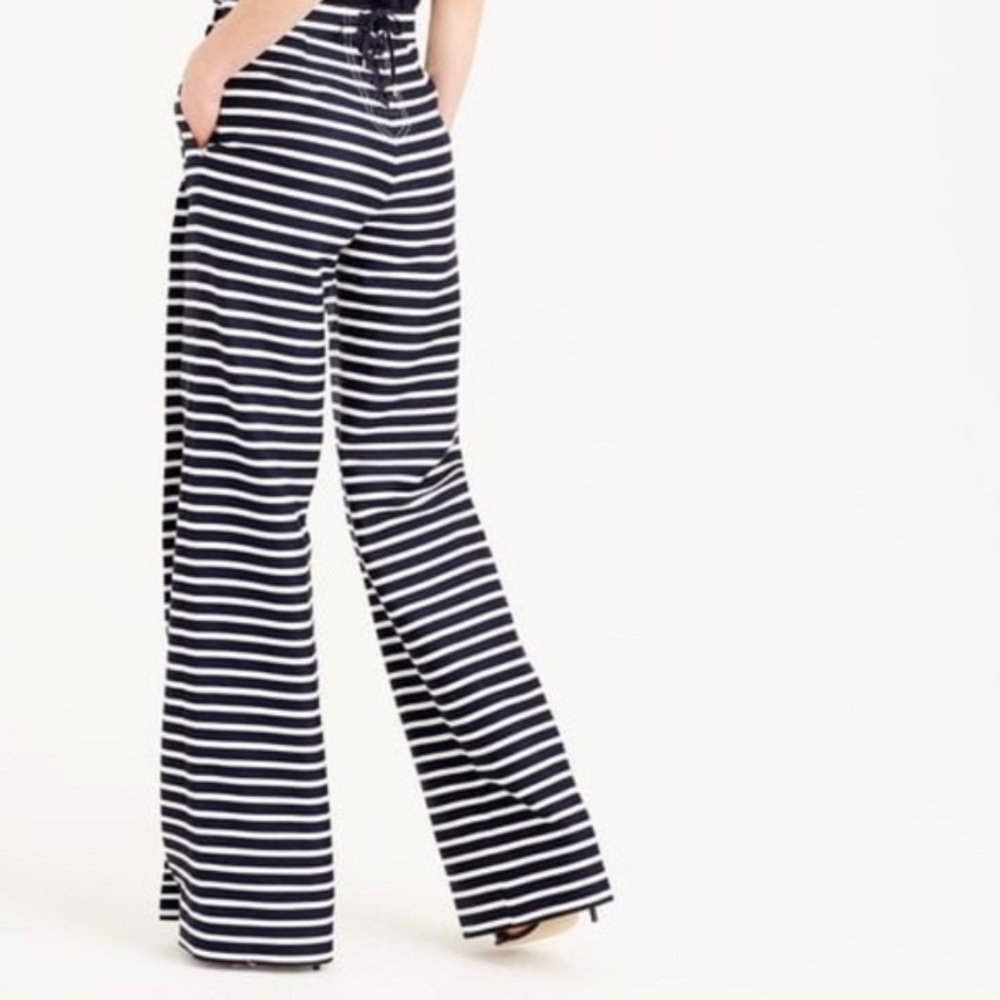 J-Crew Wide Legs Sailor Pants Size 0-2 - Picture 2 of 6